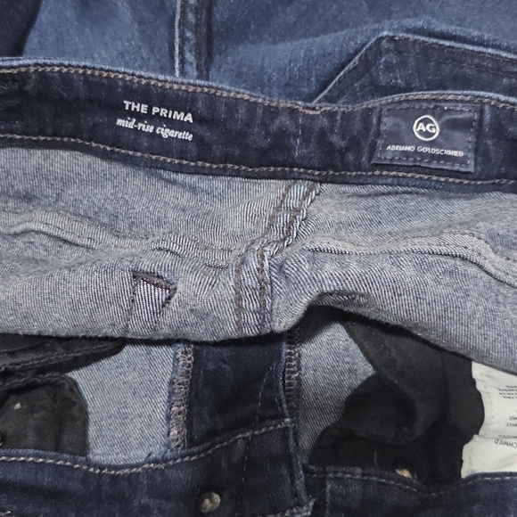 Ag Adriano Goldschmied The Prima Mid Rise Cigarette Denim Jeans Size 29 R - Picture 10 of 14